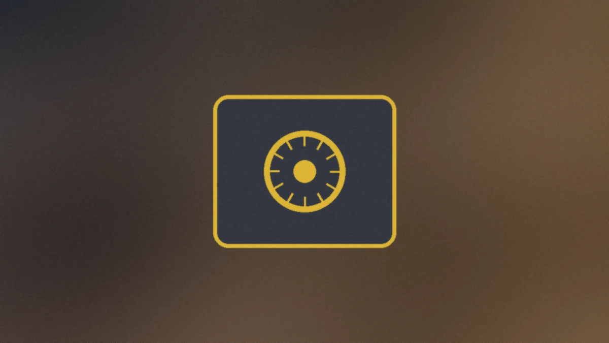 Abstract secure vault motif for code help