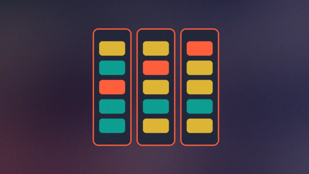 Abstract multi-reel glow for the games library hub