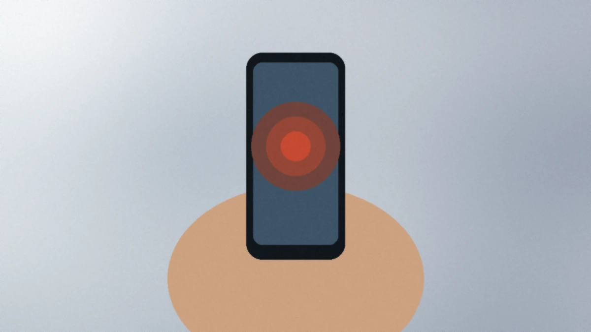Abstract device silhouette for Android install guidance