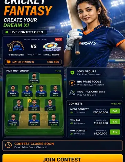 Getslotswinner (slots winner) fantasy cricket & matchday visual 3